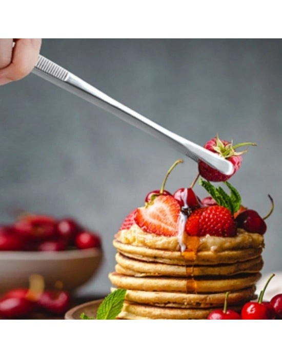 ®   Yiyecek Servis Maşası Air Fryer  Master Chef Şef Cımbızı Et Kızartma Barbekü Aleti 30 Cm