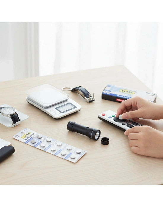 Ym-9 Ag13 Lr-44 Düğme Pil Alkalin 1.5v 10lu Kart