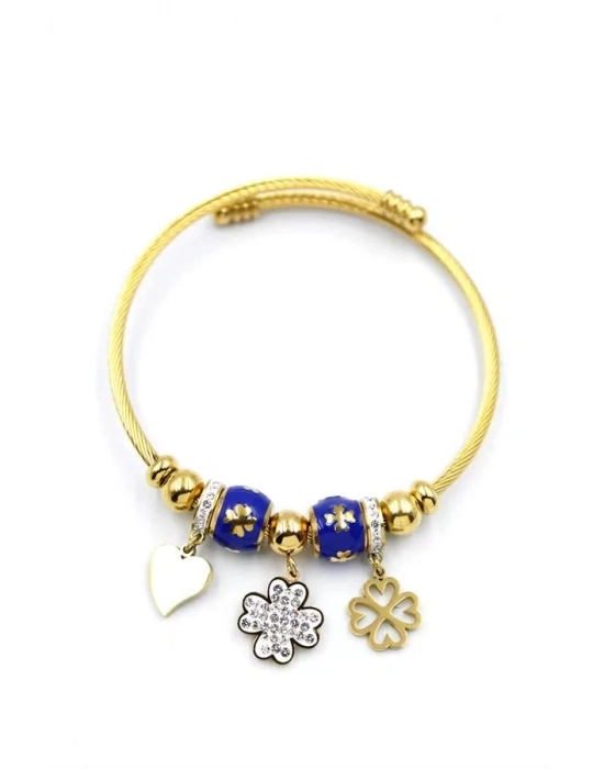 Yonca Charm Bilezik - Altın