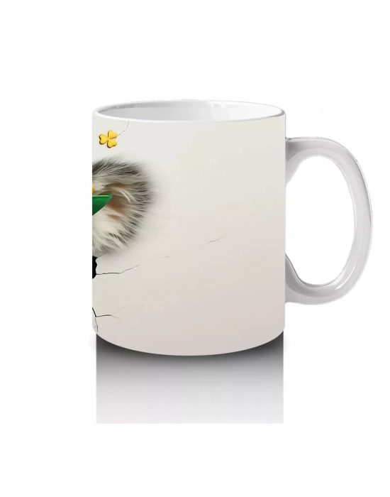 Yonca Şapkasıyla Sevimli Koala – Baskılı Kahve Kupası