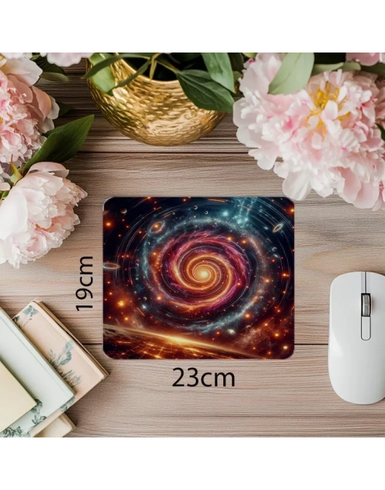 Yörüngede Dolaşan Uydular Mouse Pad - 19x23 cm 2 mm Dikdörtgen İthal Baskılı Mouse Pad