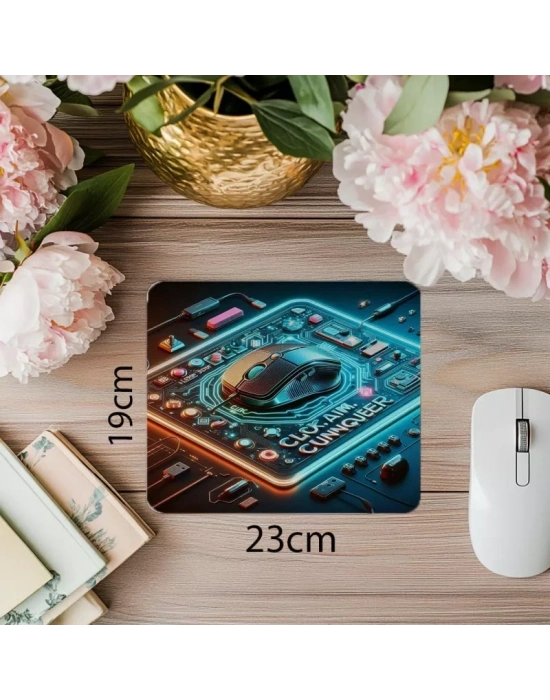 Yüksek Enerjili Mouse Pad – Click Aim! - 19x23 cm 2 mm Dikdörtgen İthal Baskılı Mouse Pad