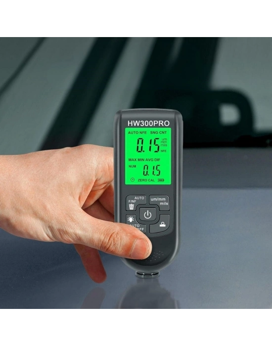 ®  Yüksek Hassasiyetli Dijital Boya Kalınlık Ölçer – Araç Kaporta ve Endüstriyel Yüzeyler için Yüzey Ölçüm Cihazı
