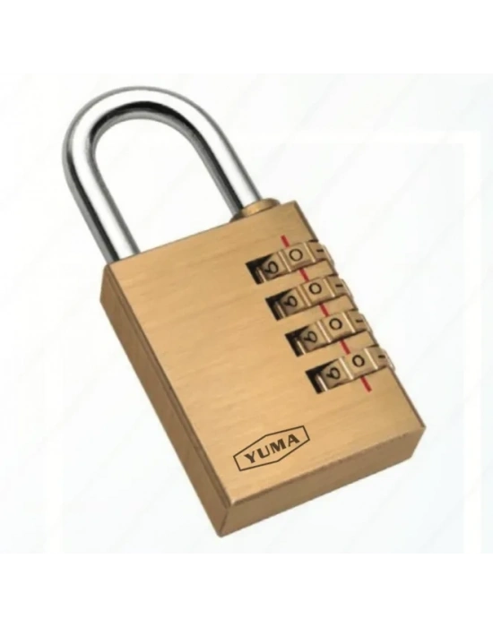 Yuma Pirinç Şifreli Asma Kilit - 3 Basamaklı 30mm