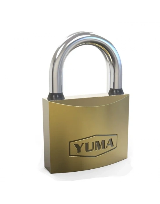Yuma Sarı Kaplama Döküm Kısa Asma Kilit 63mm