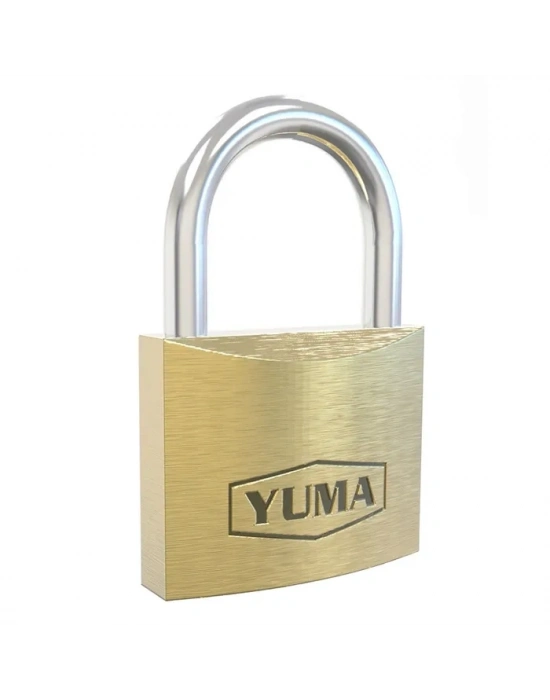 Yuma Türk Malı Pirinç Kısa Asma Kilit 50 Mm