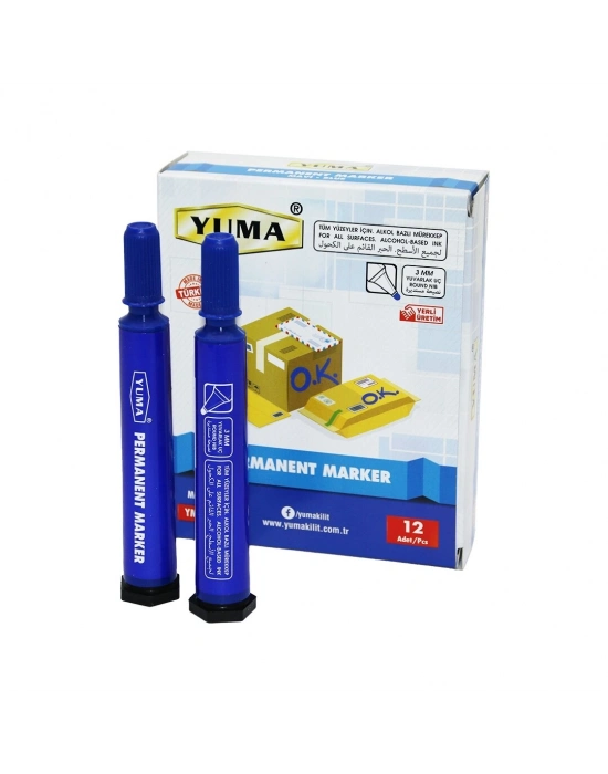 Yuma Ym-790m Mavi Koli Kalemi 12 Adet