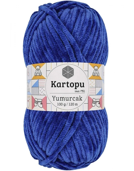 Yumurcak Kadife El Örgü İpi Gece Mavisi K524