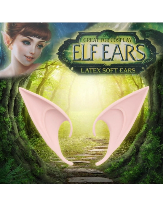 Yumuşak Malzemeden İmal Lateks Elf Kulağı 1 Çift 10x5 cm