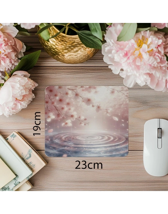 Yumuşak Pembe Gölge Efektli Mouse Pad - 19x23 cm 2 mm Dikdörtgen İthal Baskılı Mouse Pad