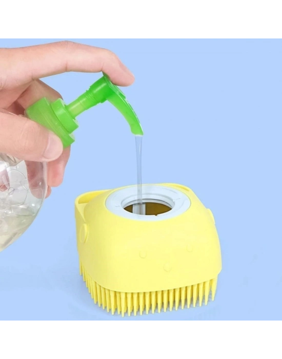 ®  Yumuşak Silikon Malzemeli Esnek Jel Hazneli Masaj Fonksiyonlu Etkili Banyo Duş Kese Lifi