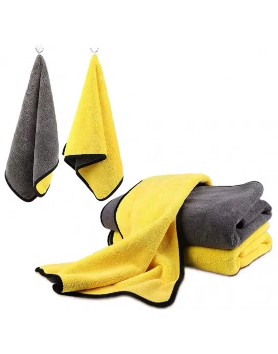 Yünlü Mikrofiber Araba Temizlik Bezi 50x70