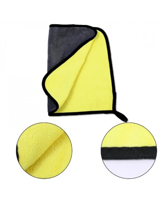 Yünlü Mikrofiber Araba Temizlik Bezi 50x70