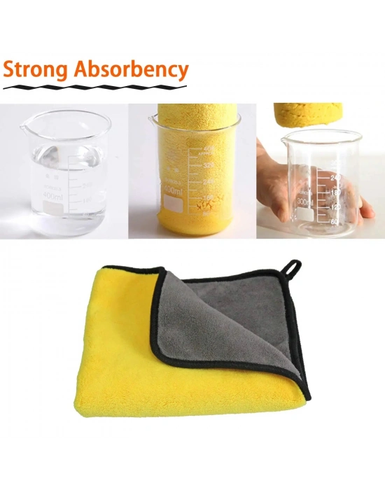 Yünlü Mikrofiber Araba Temizlik Bezi 50x70