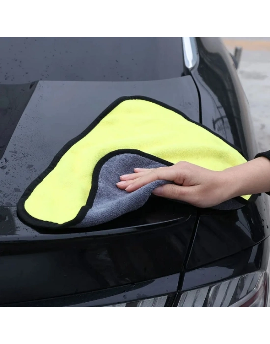 Yünlü Mikrofiber Araba Temizlik Bezi 50x70 cm
