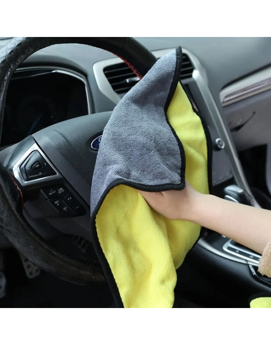 Yünlü Mikrofiber Araba Temizlik Bezi 50x70 cm