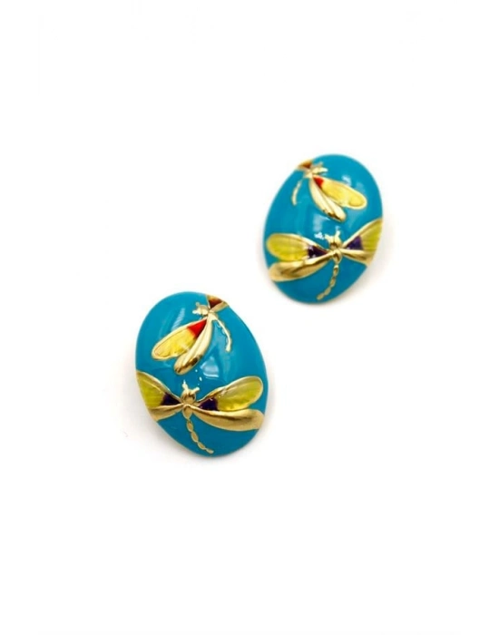 Yusufçuk Küpe - Mavi