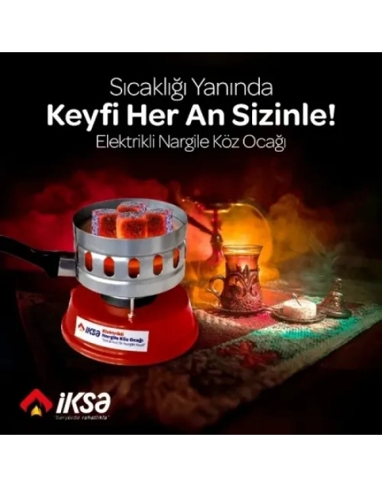 Yuvarlak Galvaniz Elektrikli Nargile Köz Ocağı