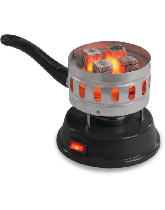 Yuvarlak Galvaniz Elektrikli Nargile Köz Ocağı