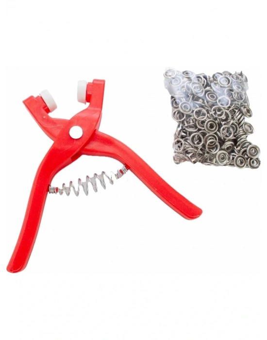 Yuvarlak Halkalı Kuş Gözü Pensesi 9.5 Mm - Bebek Elbise Çıtçıt Montaj Seti