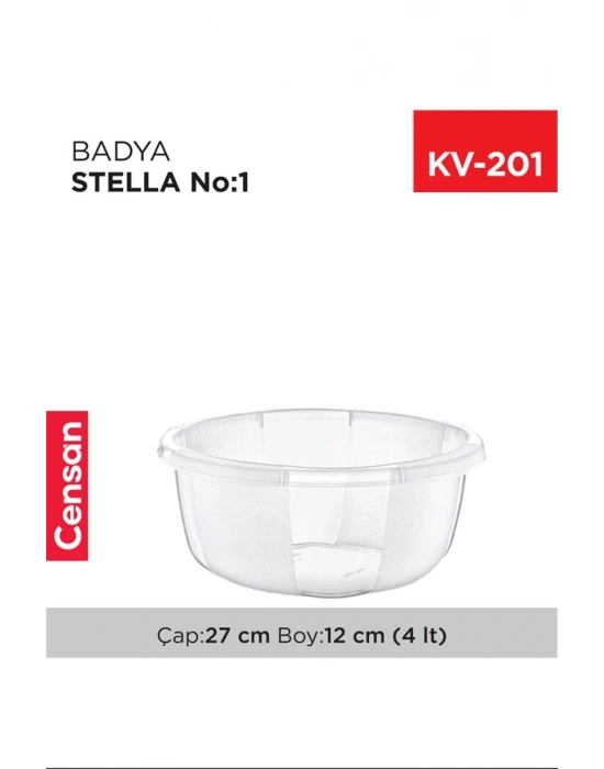 Yuvarlak Şeffaf Badya 1 Adet 1 No Royaleks-E173