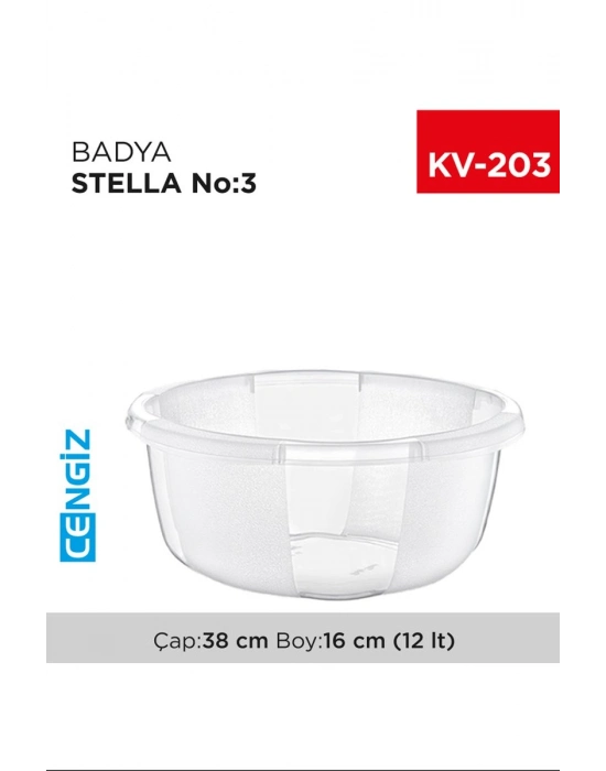 Yuvarlak Şeffaf Badya 1 Adet 3 No Royaleks-E175