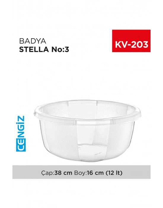 Yuvarlak Şeffaf Badya 1 Adet 3 No Royaleks-E175