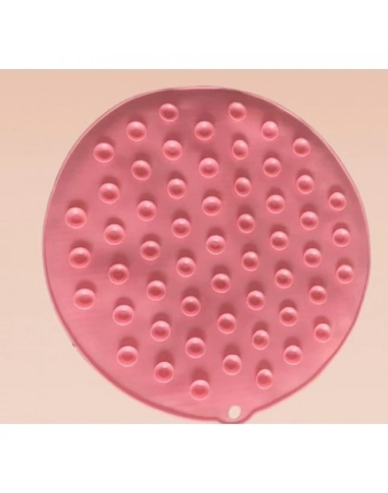 Yuvarlak Vantuzlu Banyo Sırt Kese Matı 26 cm