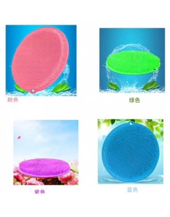 Yuvarlak Vantuzlu Banyo Sırt Kese Matı 26 cm