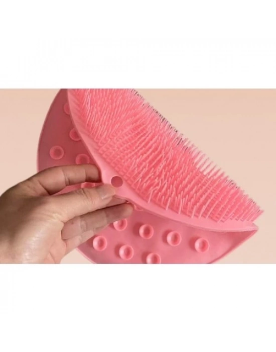 Yuvarlak Vantuzlu Banyo Sırt Kese Matı 26 cm