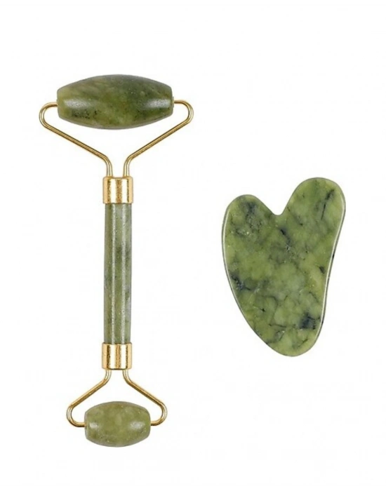 Yüz Masaj Aleti Roller ve Gua Sha 2li Set