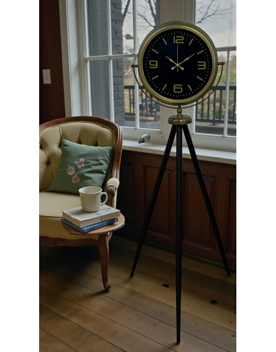 ® Zamanın Asaleti Eskitme Tripod Ayaklı Saat