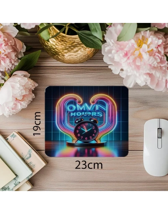Zamanına Sahip Çık Sloganlı Parlak Tasarım - 19x23 cm 2 mm Dikdörtgen İthal Baskılı Mouse Pad