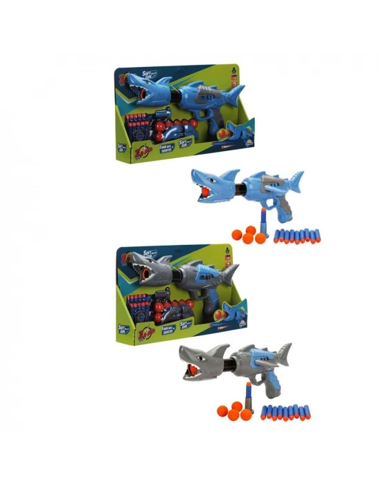 ® ZAP SİLAH SÜNGER TOP ATAN SHARK 2İN 10TOP