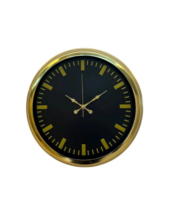 ® Zarif Klasik Stil 40 Cm Metal Gold Duvar Saati