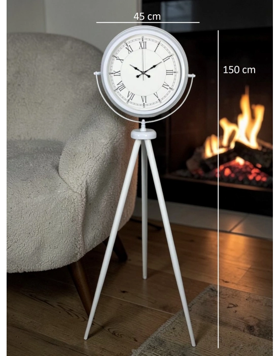 Zarif Roma Rakamlı Tripod Ayaklı Saat