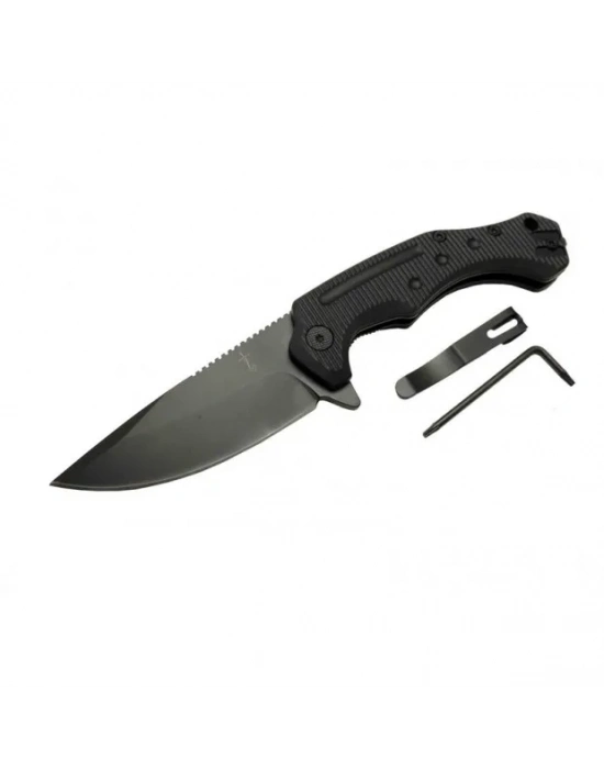 Zero Error 7-12 Black Çakı 22 Cm Manuel, Kemerlikli