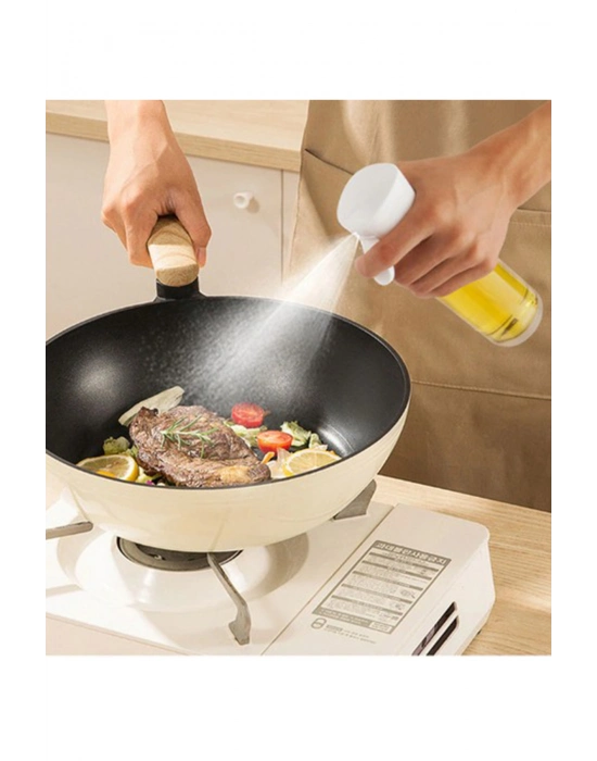 Zeytinyağı Limon Cam Sprey Şişesi Cam Yağ Püskürtücü Yağdanlık Airfryer Tasarruf 200 ml