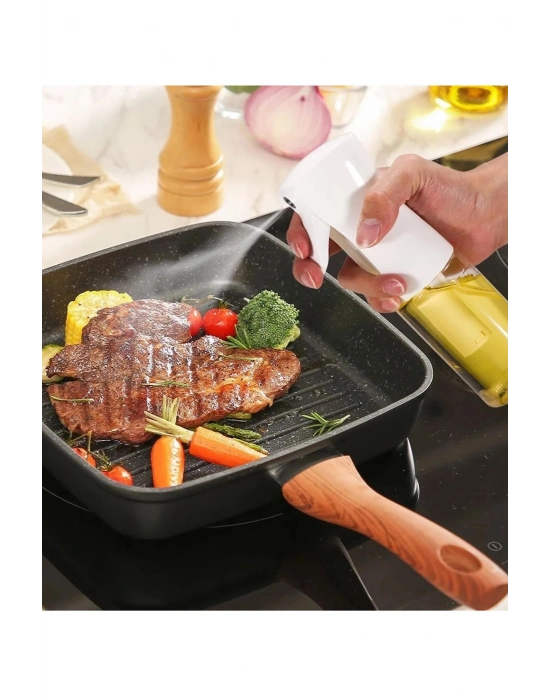 Zeytinyağı Limon Cam Sprey Şişesi Cam Yağ Püskürtücü Yağdanlık Airfryer Tasarruf 200 ml