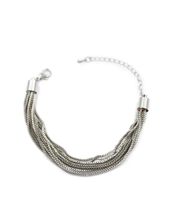 Zincirli Bileklik - Gümüş