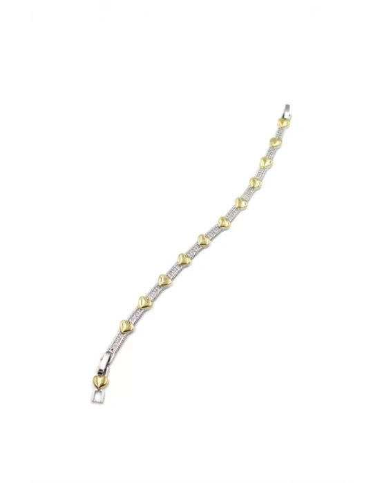 Zirkon Taşlı Bileklik - Gümüş