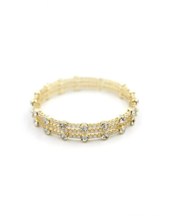 Zirkon Taşlı Bilezik - Altın