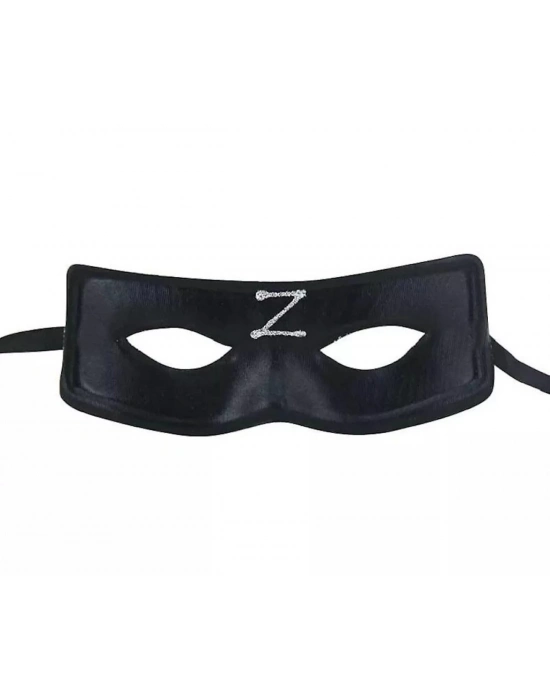 Zorro Maskesi Z Baskılı Lastikli