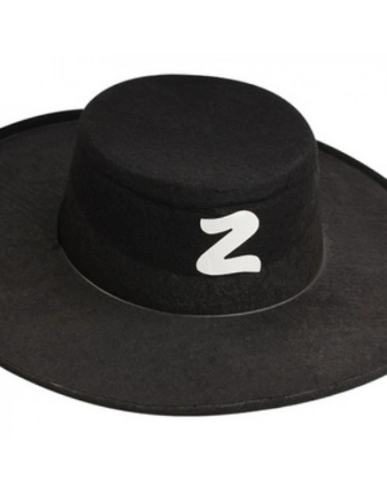 Zorro Şapka Maske Set Yetişkin
