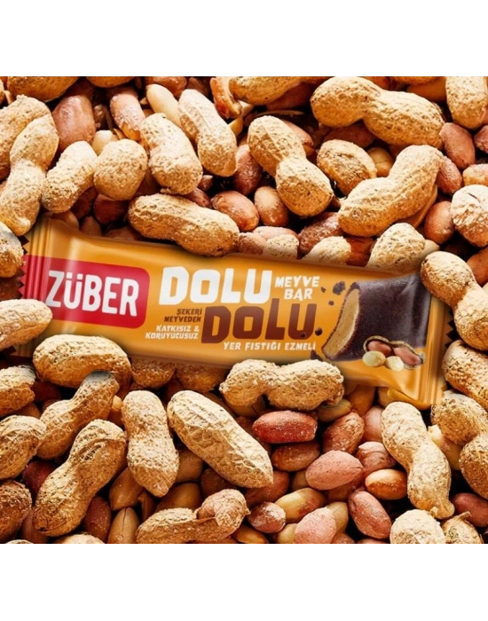 Züber Dolu Dolu Fıstık Ezme Meyve Bar 30 Gr