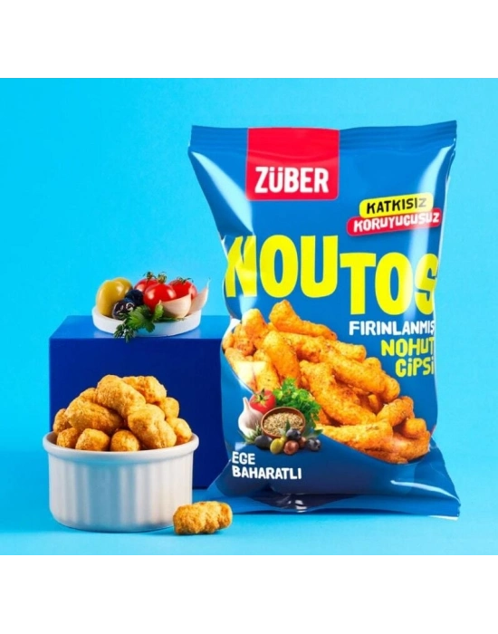 Züber Noutos Fırın Nohut Cipsi 55 Gr Ege Baharat