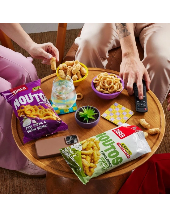 Züber Noutos Fırın Nohut Cipsi 55 Gr Ekşi Krema ve Soğan