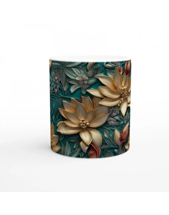 Zümrüt Bahçesi Işıltısı Kupa Bardak