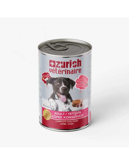 Zurich Veterinaire Pate Kuzulu Yetişkin Köpek Konservesi 415 gr