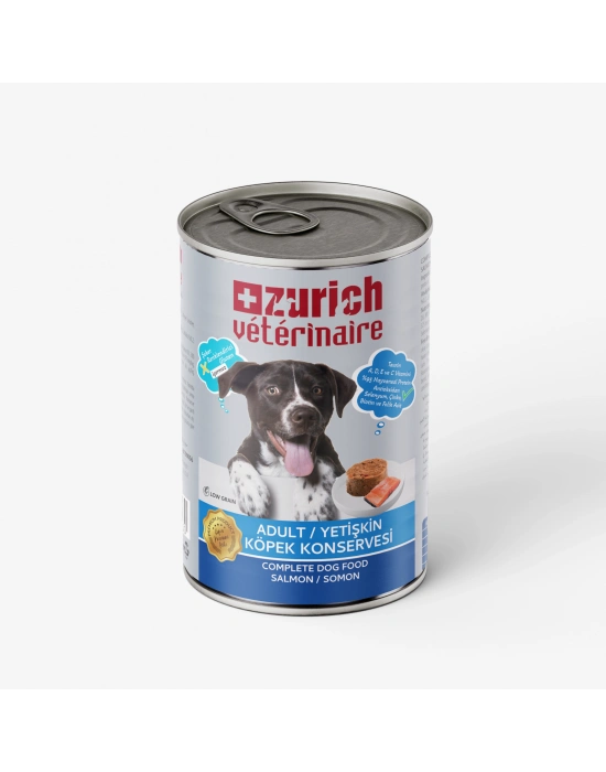 Zurich Veterinaire Pate Somonlu Yetişkin Köpek Konservesi 415 gr